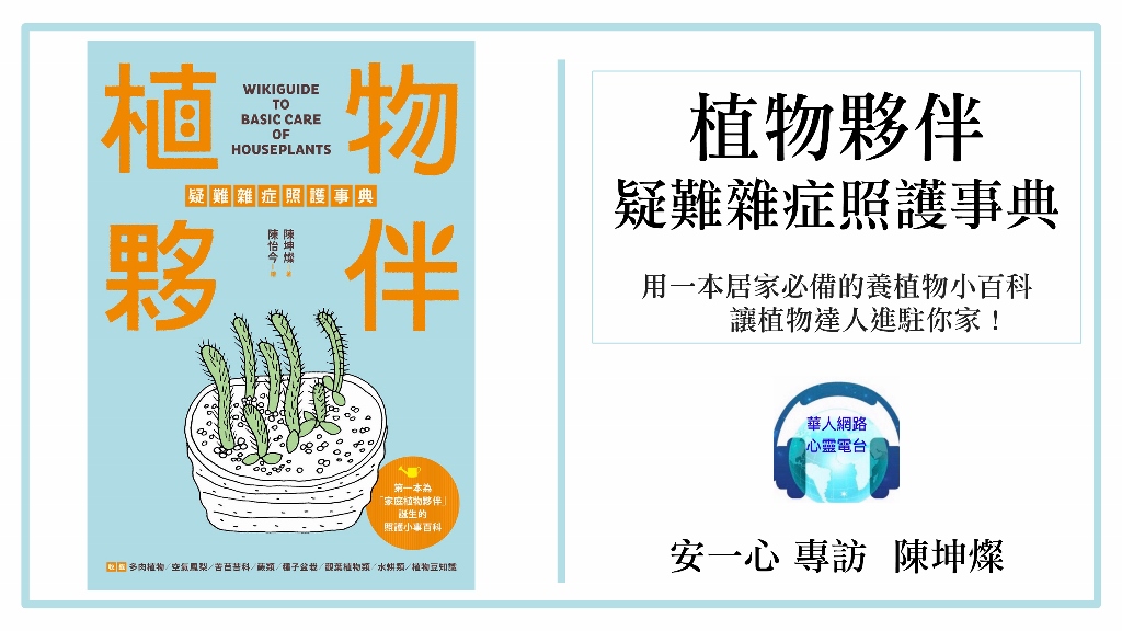 植物夥伴疑難雜症照護事典│生活新鮮樂│安一心 專訪 植物達人 陳坤燦