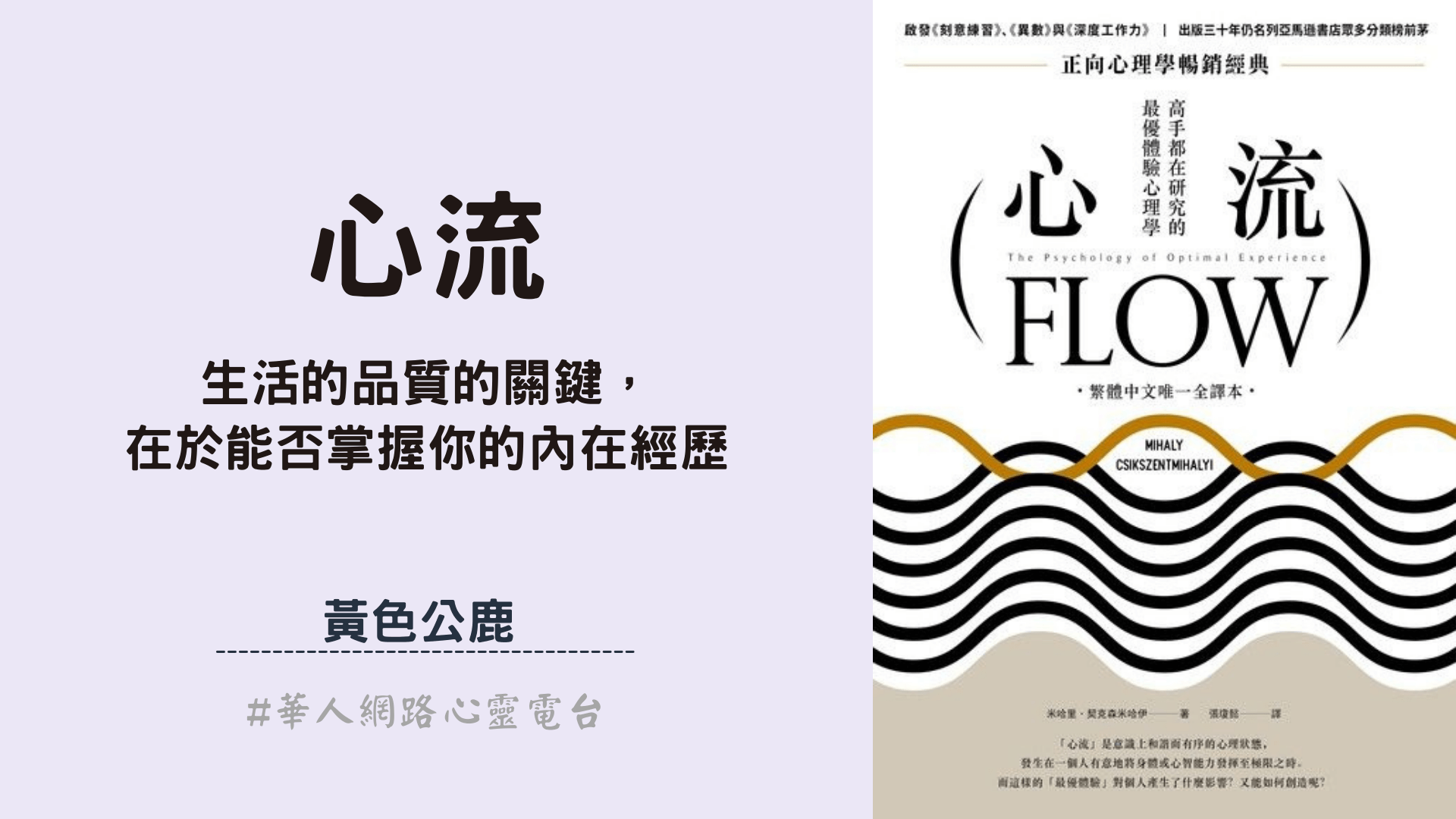 心流：生活的品質的關鍵，就在你能否掌握你的內在經歷 │ Ritam超效科學心靈訓練中心 │ 黃色公鹿